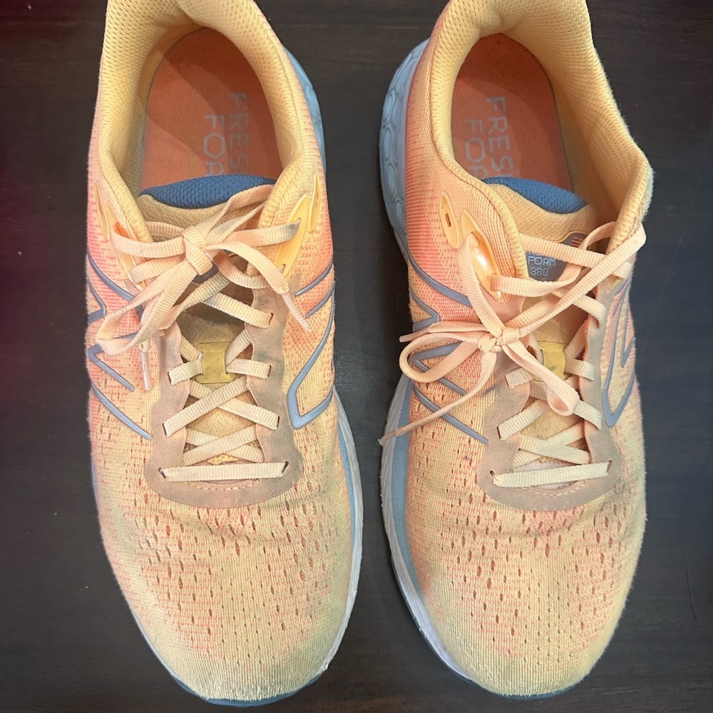 New Balance Men's Orange and Gray Athletic Shoes